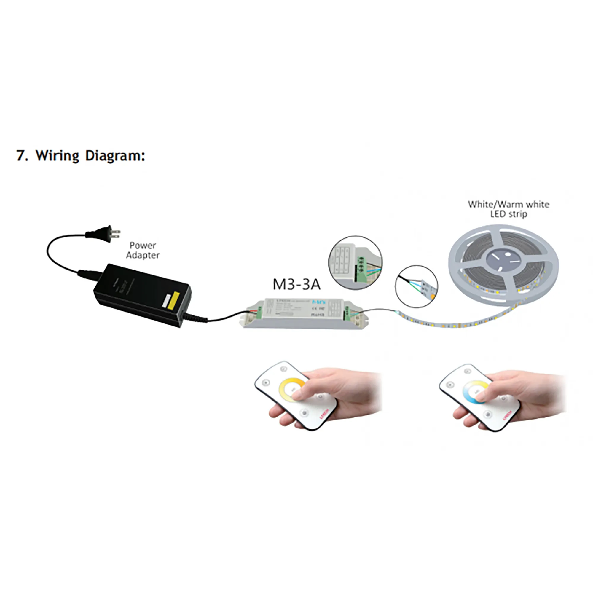 CT Remote Control 433MHz RF 3V CR2032, 40m range. M2  LTECH Remote Control
